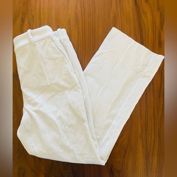 J. Crew Wide Leg Corduroy Pant in Cream NWT - Picture 2 of 10